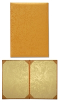 柔紋皮證書夾（黃金色）